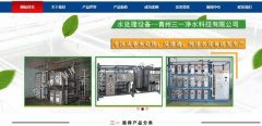 青州三*凈水科技有限公司網(wǎng)頁制作平面設(shè)計案例作品